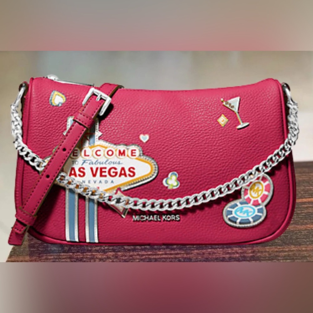 NWT Limited Edition Michael Kors Raspberry Las Vegas Handbag